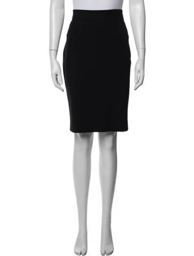 Pre-owned Donna Karan Knee-length Skirt In Black