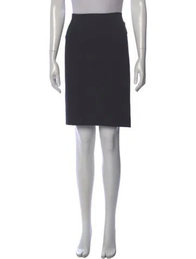Pre-owned Donna Karan Knee-length Skirt In Gray