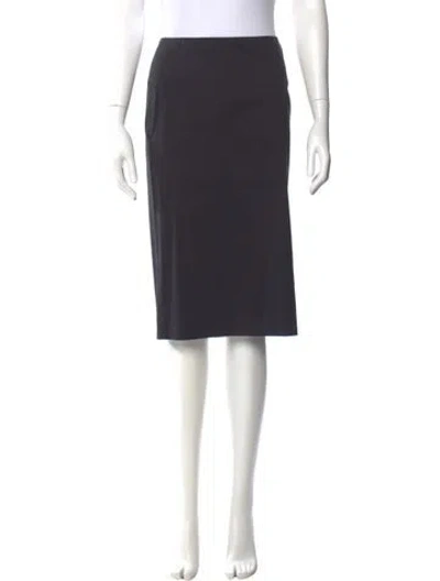 Pre-owned Donna Karan Knee-length Skirt In Grey
