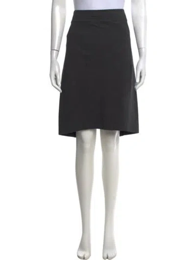 Pre-owned Donna Karan Knee-length Skirt In Grey