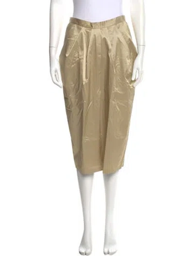 Pre-owned Donna Karan Knee-length Skirt In Neutral