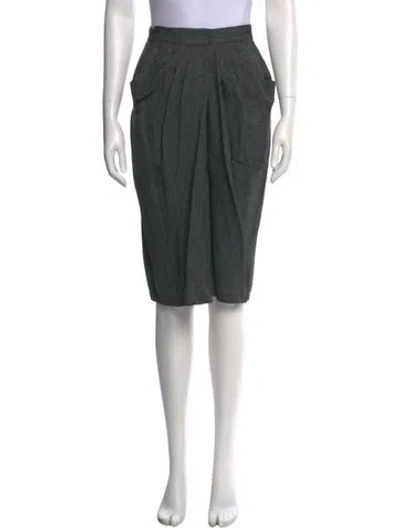 Pre-owned Donna Karan Knee-length Skirt W/ Tags In Green