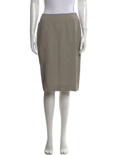 Pre-owned Donna Karan Knee-length Skirt W/ Tags In Neutral