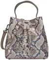 Donna Karan Lawrence Python Top Handle Bucket In Python