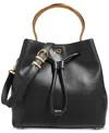 Donna Karan Lawrence Top Handle Bucket In Black,gold