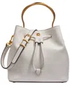 Donna Karan Lawrence Top Handle Bucket In Brilliant White
