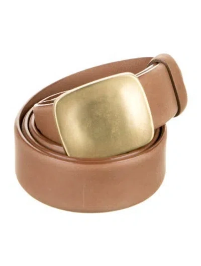 Pre-owned Donna Karan Leather Belt In Brown