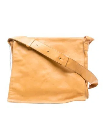Pre-owned Donna Karan Leather Crossbody Bag In Neutrals