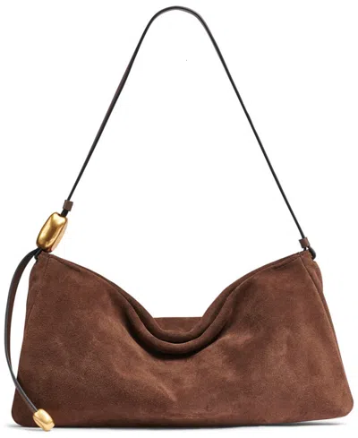 Donna Karan Leather Large Shoulder Handbag In Multi