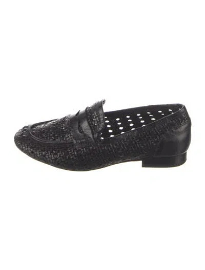 Pre-owned Donna Karan Leather Loafers In Blue