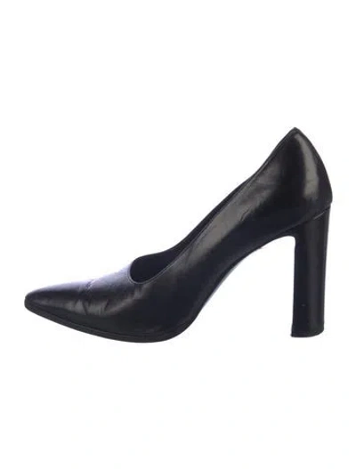 Pre-owned Donna Karan Leather Pumps In Blue