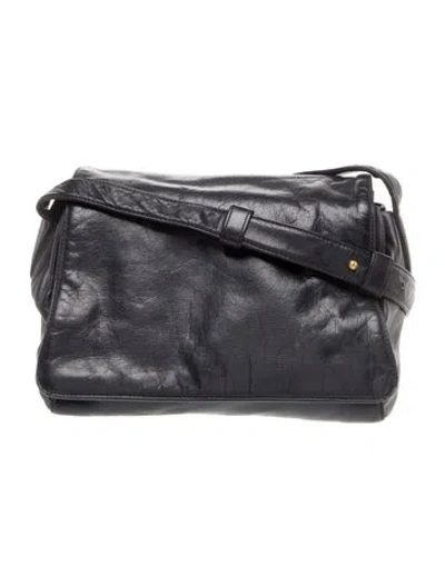 Pre-owned Donna Karan Leather Shoulder Bag In Black