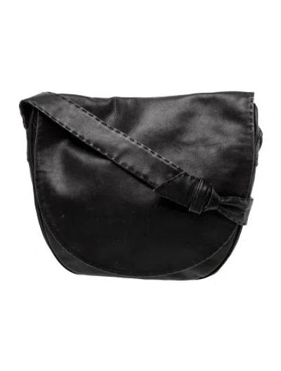 Pre-owned Donna Karan Leather Shoulder Bag In Gray