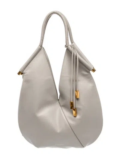 Pre-owned Donna Karan Leather Shoulder Bag In Neutral