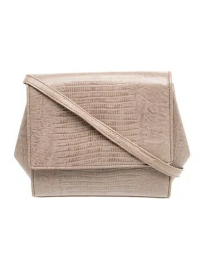 Pre-owned Donna Karan Leather Shoulder Bag In Neutral