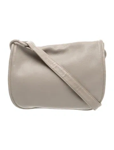 Pre-owned Donna Karan Leather Shoulder Bag In Neutral