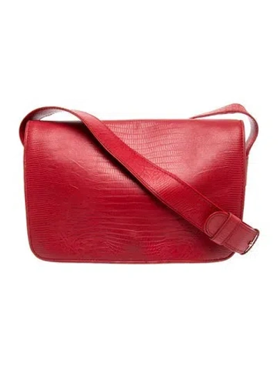 Pre-owned Donna Karan Leather Shoulder Bag In Red