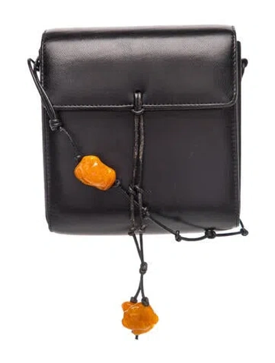 Pre-owned Donna Karan Leather Suitcase In Black