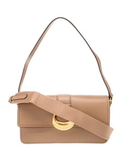 Pre-owned Donna Karan Leather Top Handle Bag W/ Tags In Neutrals