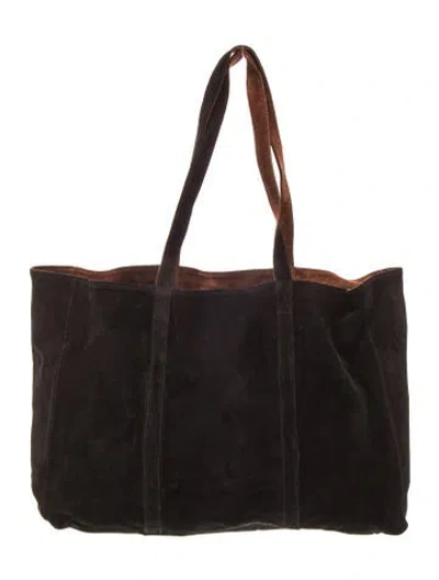 Pre-owned Donna Karan Leather Tote In Black