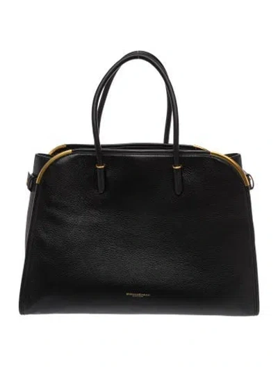 Pre-owned Donna Karan Leather Tote In Black