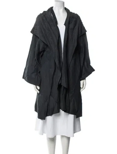 Pre-owned Donna Karan Linen Jacket In Grey
