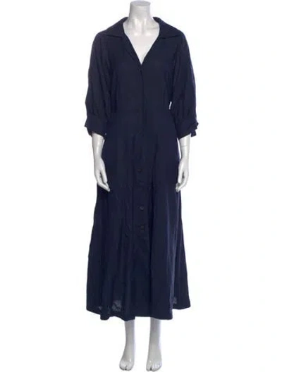 Pre-owned Donna Karan Long Dress In Blue