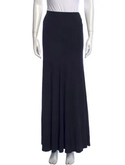 Pre-owned Donna Karan Long Skirt In Black