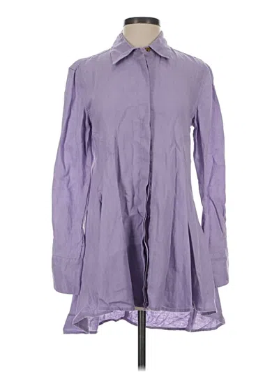 Donna Karan Long Sleeve Blouse In Multi