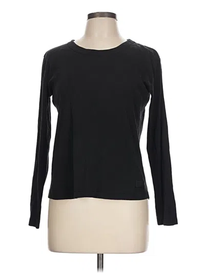Pre-owned Donna Karan Long Sleeve T-shirt In Black