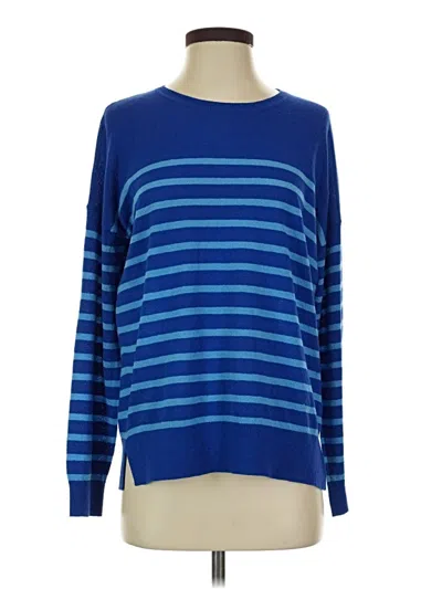 Pre-owned Donna Karan Long Sleeve T-shirt In Blue