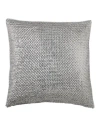 Donna Karan Luna Sequin Decorative Pillow, 16 X 16 In Platinum
