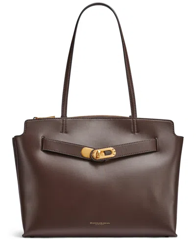 Donna Karan Magnetic Large Bridgehampton Tote Bag In Brown