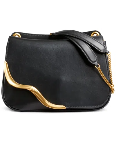 Donna Karan Malverne Crossbody Bag In Black,gold