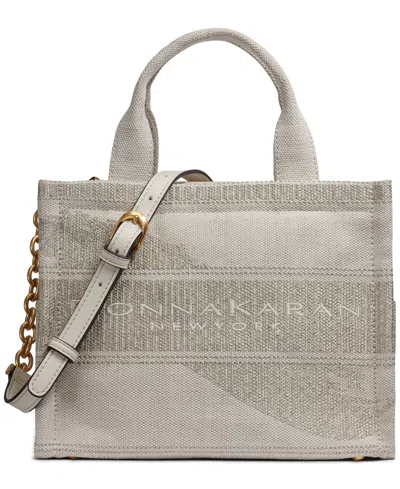 Donna Karan Merino Cotton Small Tote Handbag In Gray
