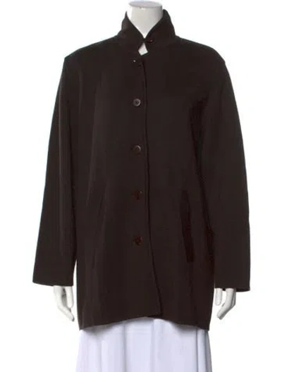Pre-owned Donna Karan Merino Wool Sweater In Brown