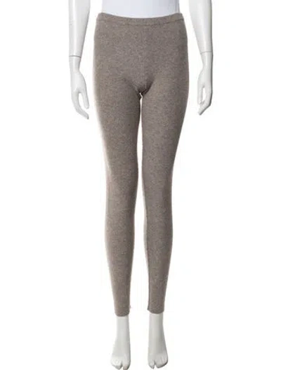 Pre-owned Donna Karan Merino Wool Sweatpants In Brown