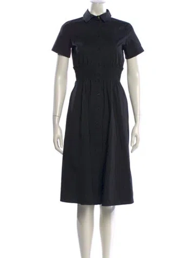 Pre-owned Donna Karan Midi Length Dress In Black