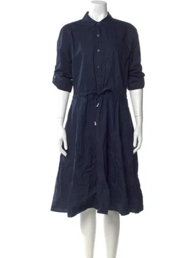 Pre-owned Donna Karan Midi Length Dress In Blue