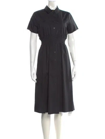 Pre-owned Donna Karan Midi Length Dress In Gray