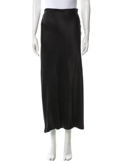 Pre-owned Donna Karan Midi Length Skirt In Black