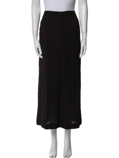 Pre-owned Donna Karan Midi Length Skirt In Black