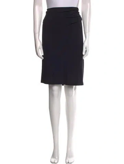 Pre-owned Donna Karan Midi Length Skirt In Black
