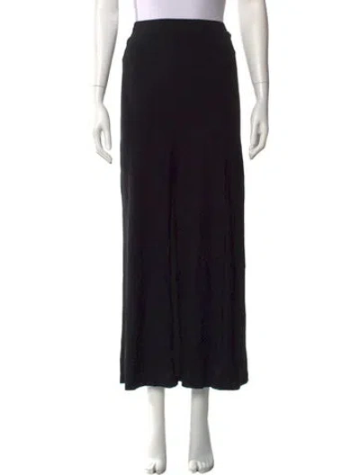 Pre-owned Donna Karan Midi Length Skirt In Black