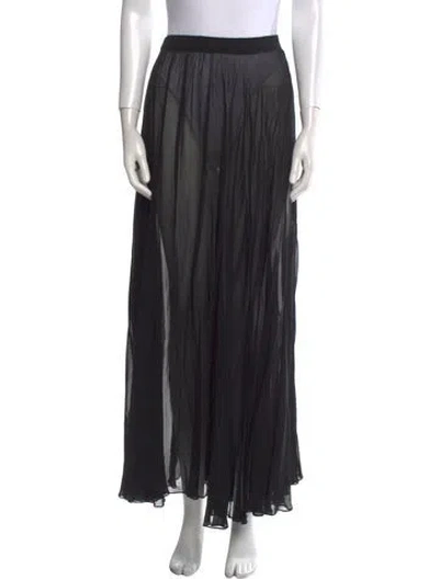 Pre-owned Donna Karan Midi Length Skirt In Black