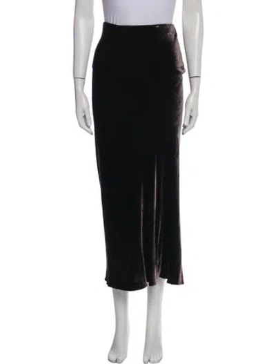 Pre-owned Donna Karan Midi Length Skirt In Black