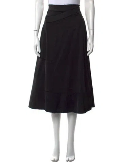 Pre-owned Donna Karan Midi Length Skirt In Black