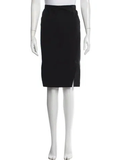 Pre-owned Donna Karan Midi Length Skirt In Black