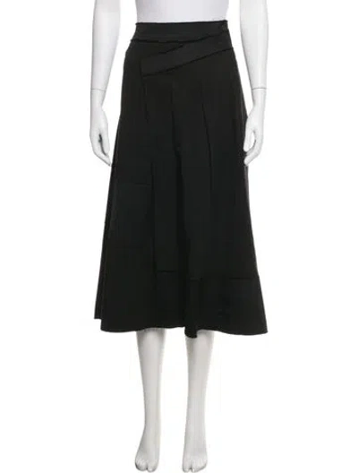 Pre-owned Donna Karan Midi Length Skirt In Black