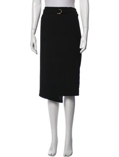 Pre-owned Donna Karan Midi Length Skirt In Blue